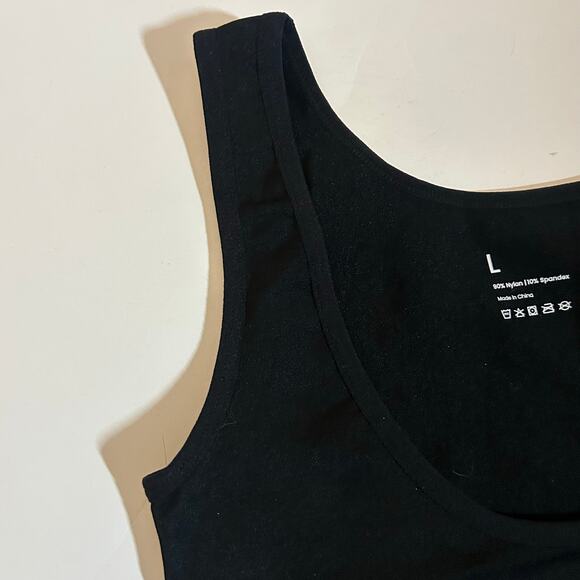 Empetua Open Bust Shaping Black Tank Top Shapewear L Large New - Picture 2 of 6